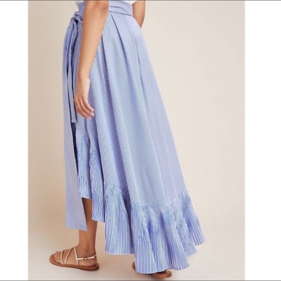 *Blue Priya Tiered Wrap Skirt by Mare Mare - Picture 3 of 5